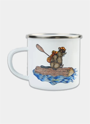 Lakor Beaver Rafting Emaljmugg